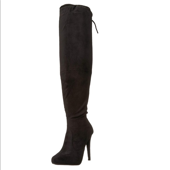 Thigh High Suede Boots - Picture 1 of 3